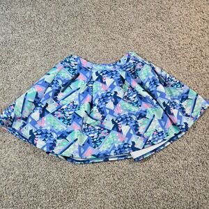 Abercrombie Kids Skater Skirt | Size L (14) | Geometric Prism Scuba
